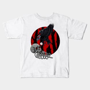 Raven Skull Kids T-Shirt